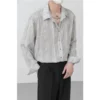 Lazy Long-Sleeved Shirt Thin Shirt Men's Clothing