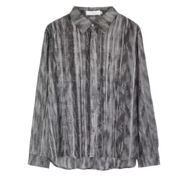 Lazy Long-Sleeved Shirt Thin Shirt Men's Clothing - Image 2